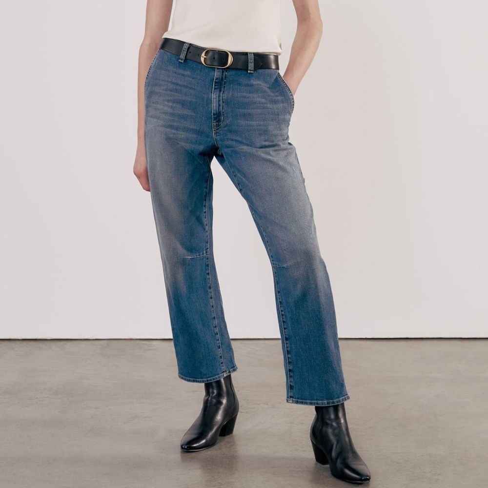 Nili Lotan Carpenter Denim Blue Jeans Size 25